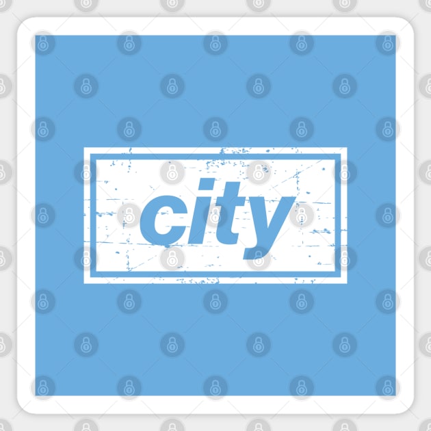 The City Football Indie Music Manchester Light Sticker by Butter Creative